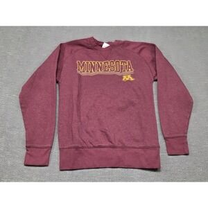 Champion Minnesota Golden Gophers Sweatshirt Maroon Heather Mens Small Crewneck